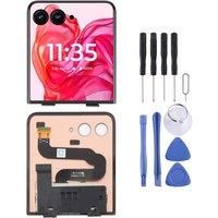 OLED LCD Secondary Screen for Motorola Razr 50 Ultra with Digitizer Full Assembly Phone Parts Display Repair Replacement Part