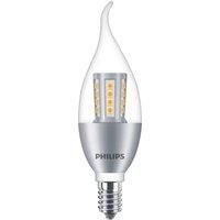 Philips LED Candle E14 Screw 4.5W 6.5W Crystal Bulb B35 BA35 Fashion Silver/Golden Base 2700K Warm Soft Home Chandelier Light