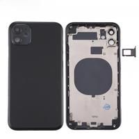 For iPhone 11 Back Housing Cover with SIM Card Tray & Side keys & Camera Lens Accessories Repair