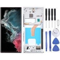 OLED LCD Screen for Samsung Galaxy S22 Ultra 5G SM-S908B EU Edition / SM-S908U US Edition Digitizer Full Assembly with Frame