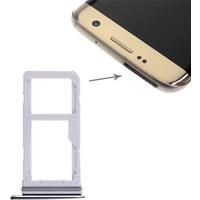 SIM1 + SIM2 / Micro SD Card Tray For Samsung Galaxy S7 Edge Phone Dual SIM Card Tray Replacement