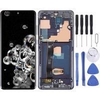 For Samsung Galaxy S20 Ultra 4G/5G SM-G988 6.67 inch OLED LCD Screen Digitizer Full Assembly with Frame Phone Display