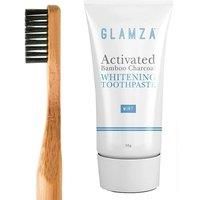 Teeth Whitening Toothpaste & Bamboo Toothbrush