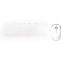UNSHARKABLE 1500 Silent Wireless Keyboard Mouse Multi-Device Slim White Pink for PC Laptop Office
