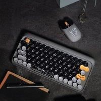 Lofree Wireless Mechanical Keyboard Mouse Combo Backlit Bluetooth Customizable Keyboard Blue Switch