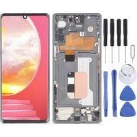 Original OLED LCD Screen for LG Velvet 5G KR Version / US Version Digitizer Full Assembly with Frame Phone Display Repair