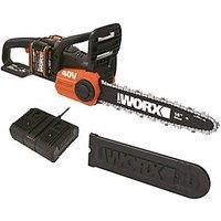 WORX WG384E 36V (40V MAX) Dual Battery Cordless 35cm Brushless Chainsaw