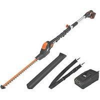 WORX WG252E 18V (20V MAX) Cordless Pole Hedge Trimmer 45cm 2.0Ah Battery & WA3551.1 18V (20V MAX) 2.0Ah Battery Pack, 40 W, 20 V