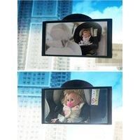 Wide-Angle Baby Car Mirror - Crash-Safe Back Seat Monitor with Anti-Shatter Acrylic & Vibration-Proof Straps (Rear-Facing)