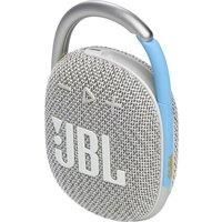 JBL Clip 4 Wireless Bluetooth Speaker, Waterproof with 10 Hours of Battery Life, White