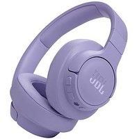 JBL Tune 770NC Wireless Over-Ear Headphones, with Adaptive Noise Cancelling, Bluetooth and 70 hours Battery Life, in Purple