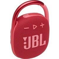 JBL Clip 4 - Bluetooth Portable Speaker with Integrated Carabiner, Waterproof and Dustproof, in Red