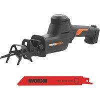Worx WG893E 20V Li-Ion PowerShare / Pro Brushless Cordless Reciprocating Garden Saw - Bare (592YU)