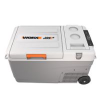 WORX WX876 Portable Battery & Electric Cooling Fridge Freezer x2 4.0Ah batteries