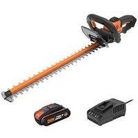 Worx WG264E 56cm 20V 1 x 2.0Ah Lithium PowerShare Cordless Hedge Trimmer (564HA)