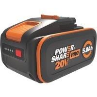 WORX WA3645 20V 5.0Ah Lithium Battery Pro Powershare High Capacity Indicator