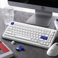 Akko MOD 007/007B PC Blue on White 75% Mechanical Keyboard Wired/Wireless Hot-swap Gasket Mount with