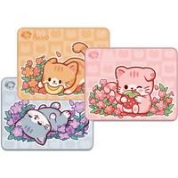 Akko Cute Cat / Capybara Theme Mouse Pad 36X28cm Cartoon ESports Game Keyboard Mice Pad Kawaii Anti-slip Locking Edge Desk Pad