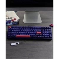 Akko 3098 Neon Mechanical Keyboard 98-Key PBT Dye-sub ASA Profile Monochrome RGB Wired for Office Home PC Laptop Gaming Keyboard