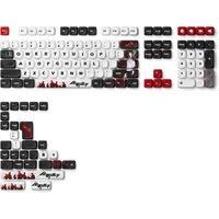 Akko The king's Avatar Theme Keycap Set MOA Profile PBT Dye-sublimation 137-Key Anime Characters