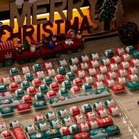 Akko Christmas Themed Keycaps 137 Keys MOG Profile PBT Dye-Sublimation Keycap Set For MX 104/87/61