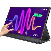 UPERFECT 120Hz Portable Monitor 15.6 Touchscreen With Battery 10800mAh Ultra-Wide Frameless FHD