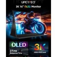 UPERFECT OLED 3K 16" Portable Monitor w/ 500Nits Brighness 120Hz 100%DCI-P3 HDR USB C HDMI For