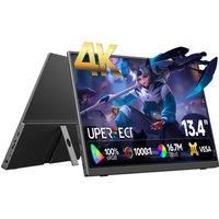UPERFECT 4K Portable Monitor 13.4" 3840 x 2400 UHD USB-C HDMI Laptop Display 100% sRGB IPS Computer Screen w/Speakers For PC Mac