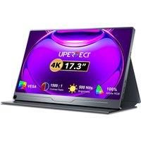 UPERFECT UColor J5 UHD Monitor With Vesa Mount 17.3" 60Hz 4K IPS Screen 100% Adobe RGB 500nits For Laptop PC Mac Phone Gaming