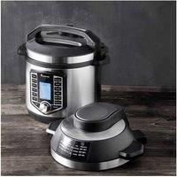Stainless Steel 12-in-1 Multi-Cooker 1500W 6 Litre Black
