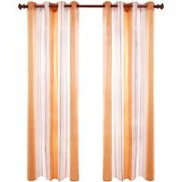 Ebern Designs Dearious Sheer Door Curtains Orange Width 140 x Drop 229 cm