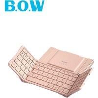 B.O.W HB166 Collapsible wireless Bluetooth keyboard with 81 keys, compact and portable, with numeric
