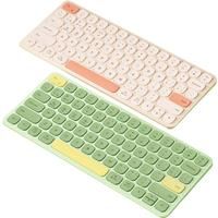 B.O.W HD286CL Bluetooth Wireless Dual-mode Charging Alloy Keyboard Light Tone Lightweight Portable Phablet Phone Computer 78keys