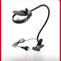Desktop magnifying glass with lamp Work desk lamp high power HD welding repair welding table desktop repair mobile phone 50