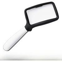 Magnifying glass Elderly reading high-definition folding square portable high-power 2 Handheld magnifying glass with lamp