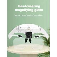 Head-mounted reading magnifier for the elderly, reading books, newspapers, carving, maintenance, and appraisal
