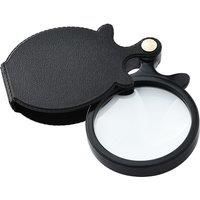 Foldable Magnifying Glass Portable Elderly Reading High Definition High Magnification Identification Special Mini Small Keychain