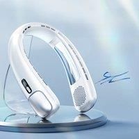 3-Speed Portable Neck Fan 2000mAh Rechargeable Battery Personal Hands-Free Bladeless Fan For Work