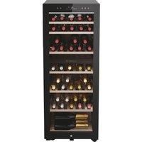 Haier HWS77GDAU1 50cm 2 Zone Wine Cooler in Black 77 Bottle 190L 1 27m