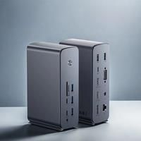 Baseus Docking Station USB-C Hub to HDMI 8K@30Hz DP Four-Screen MST Display USB A RJ45 VGA SD TF