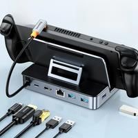 Baseus USB C 6-in-1 Docking Station for Steam Deck OLED 5Gbps, 4K@60Hz, Ethernet