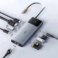 Baseus 10Gbps USB C HUB 4K 60Hz Type C to HDMI RJ45 Ethernet PD 100W for MacBook iPad Sumsang PC