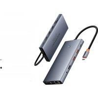 £Limited Offer£Baseus USB Hub Type C to Dual HDMI 4K 60Hz 30Hz VGA PD 100W Fast Charging USB A 3.0
