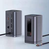 Baseus USB C Hub to DP 4K@60Hz HDMI DisplayPort 11IN1 Docking Station Triple Display RJ45 PD 100W