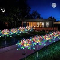 Super Solar Fireworks LED Light Outdoor Waterproof Solar Light 8 Lighting Modes DIY Fairy Light Holiday Decorative garden Lights