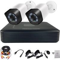 SIMICAM 1080P CCTV Security System Kits 4CH DVR 2PCS 2MP Bullet Infrared Waterproof AHD Analog
