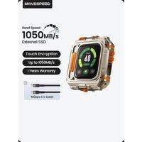 MOVESPEED GD10 1050MB/s External SSD 2TB 1TB Touchscreen Encryption USB3.2 Gen2 Type C Hard Drive for iPhone 15/16 PS4 PS5 PC