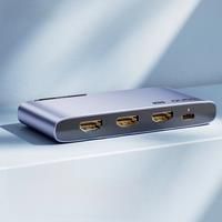 llano HDMI Splitter 1 in 2 Out, 4K HDMI Splitter for Dual Monitors Duplicate/Mirror Only, 1x2 HDMI
