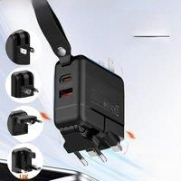 LDNIO GaN 65W Fast Charger Type C Universal Travel Adapter With US EU UK AUS Plug All-in-One