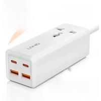 LDNIO Power Strip 65W 4 USB C Outlets With 2M Extension Cord Fast Charger For